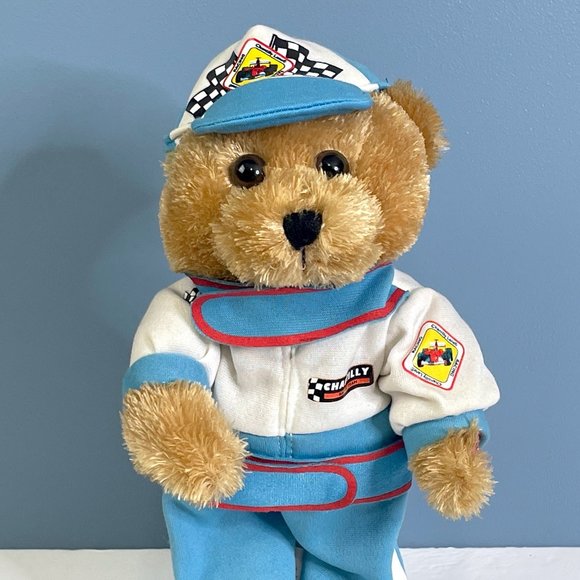 RARE PBC Chantilly Racing Teddy Bear Sings BORN TO BE WILD 13" Plush Stuffed Toy - Picture 3 of 9